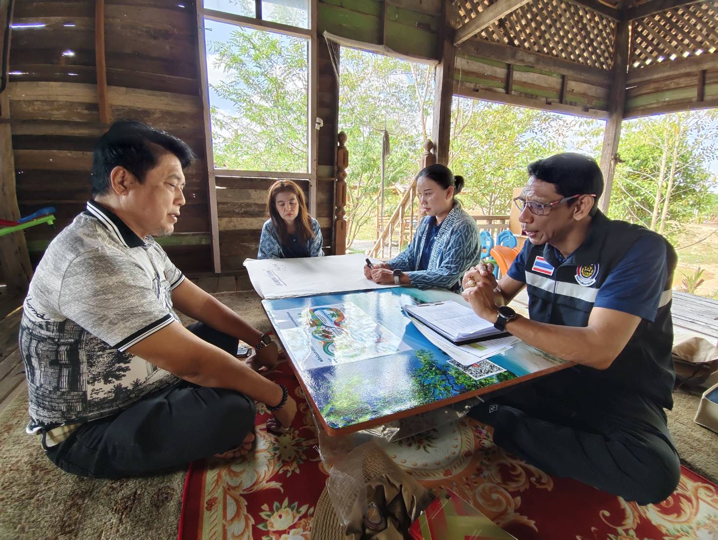 พช.เมืองยะลา ติดตามกลุ่มเป้าหมาย คสป.  ด้านงานเกษตร "โคกหนองนา บาโงยบาแด"