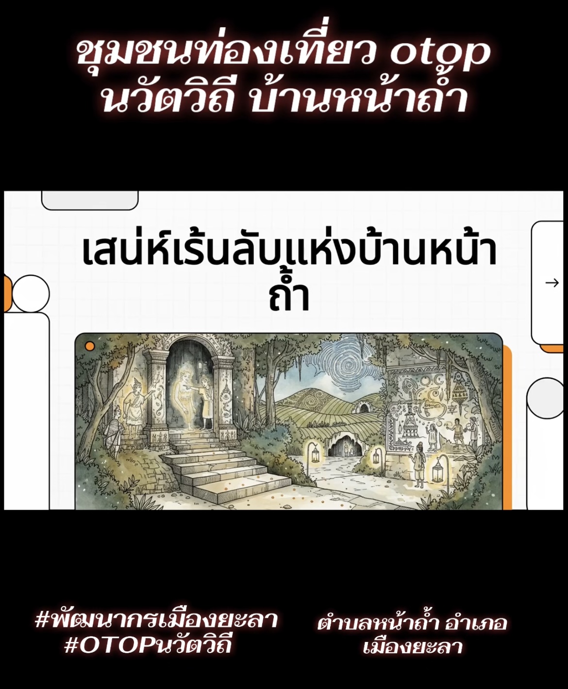 ชุมชนท่องเที่ยว Otop นวัตวิถี ตำบลหน้าถ้ำ  #พัฒนากรเมืองยะลา  #นวัตวิถี