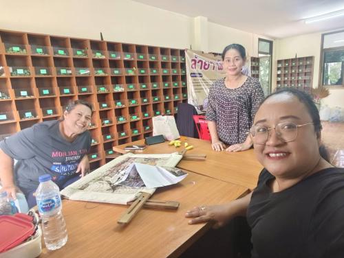 พช.เมืองยะลา ติดตามงานกลุ่มผ้าปักลำยา ตำบลลำพะยา